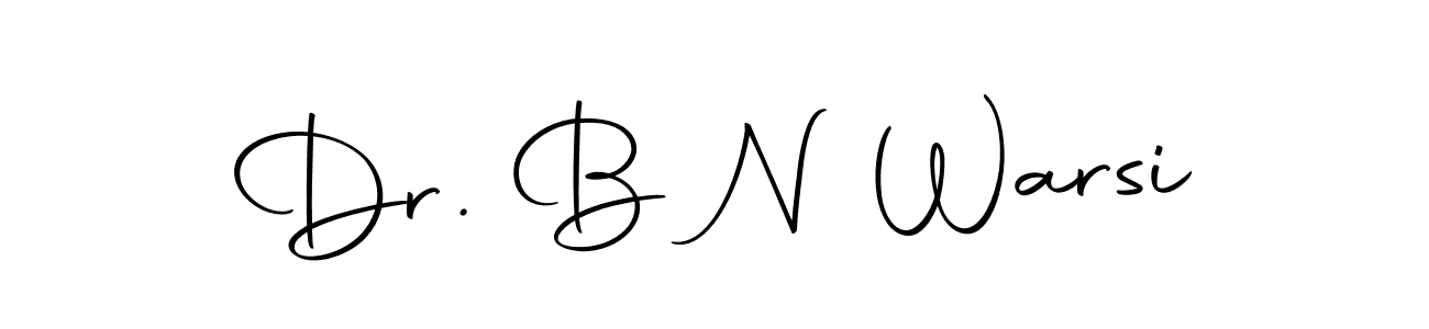 How to make Dr. B N Warsi signature? Autography-DOLnW is a professional autograph style. Create handwritten signature for Dr. B N Warsi name. Dr. B N Warsi signature style 10 images and pictures png