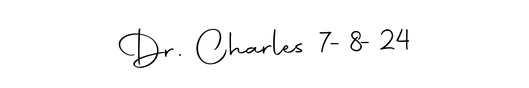 How to make Dr. Charles 7-8-24 signature? Autography-DOLnW is a professional autograph style. Create handwritten signature for Dr. Charles 7-8-24 name. Dr. Charles 7-8-24 signature style 10 images and pictures png