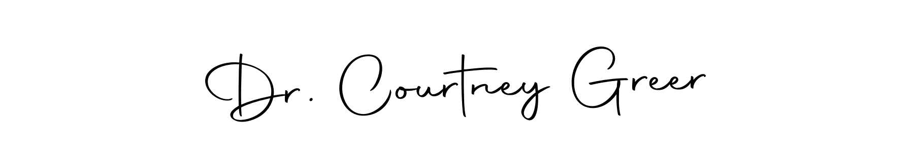 Use a signature maker to create a handwritten signature online. With this signature software, you can design (Autography-DOLnW) your own signature for name Dr. Courtney Greer. Dr. Courtney Greer signature style 10 images and pictures png