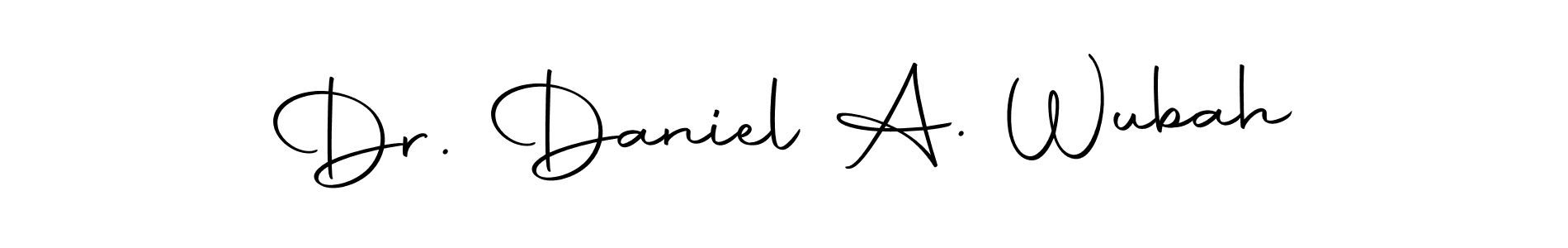 You can use this online signature creator to create a handwritten signature for the name Dr. Daniel A. Wubah. This is the best online autograph maker. Dr. Daniel A. Wubah signature style 10 images and pictures png