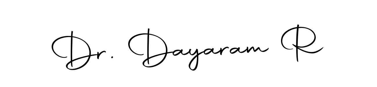 Also we have Dr. Dayaram R name is the best signature style. Create professional handwritten signature collection using Autography-DOLnW autograph style. Dr. Dayaram R signature style 10 images and pictures png