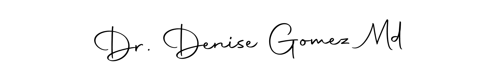 Here are the top 10 professional signature styles for the name Dr. Denise Gomez Md. These are the best autograph styles you can use for your name. Dr. Denise Gomez Md signature style 10 images and pictures png