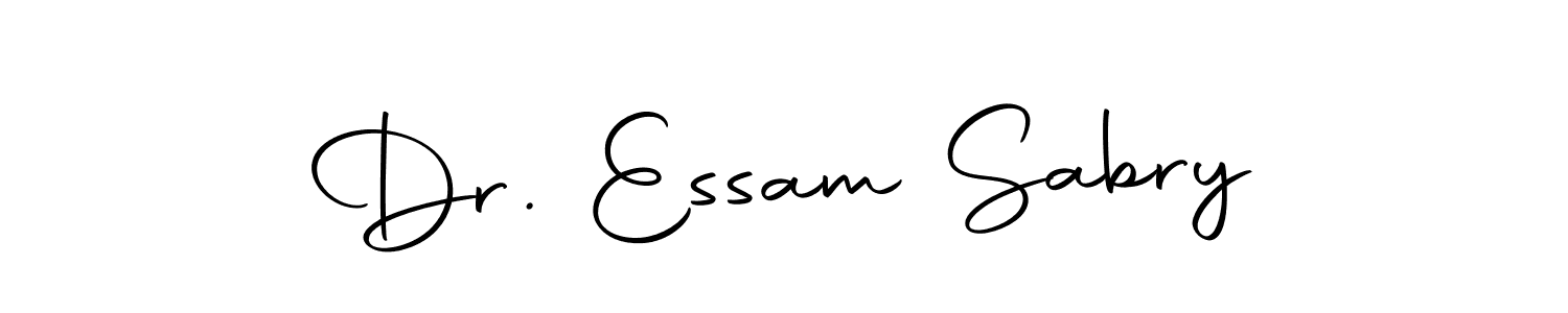 Create a beautiful signature design for name Dr. Essam Sabry. With this signature (Autography-DOLnW) fonts, you can make a handwritten signature for free. Dr. Essam Sabry signature style 10 images and pictures png