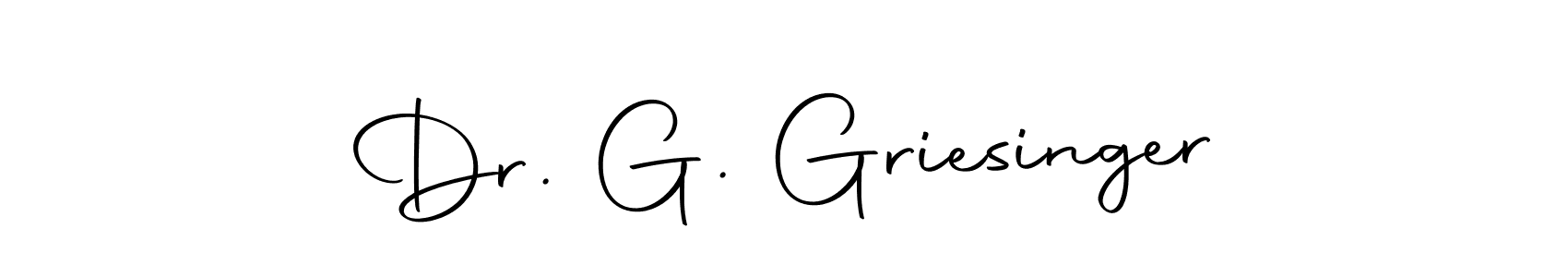 The best way (Autography-DOLnW) to make a short signature is to pick only two or three words in your name. The name Dr. G. Griesinger include a total of six letters. For converting this name. Dr. G. Griesinger signature style 10 images and pictures png