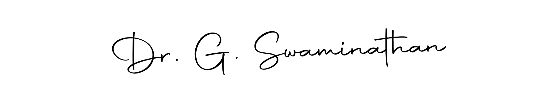 Design your own signature with our free online signature maker. With this signature software, you can create a handwritten (Autography-DOLnW) signature for name Dr. G. Swaminathan. Dr. G. Swaminathan signature style 10 images and pictures png