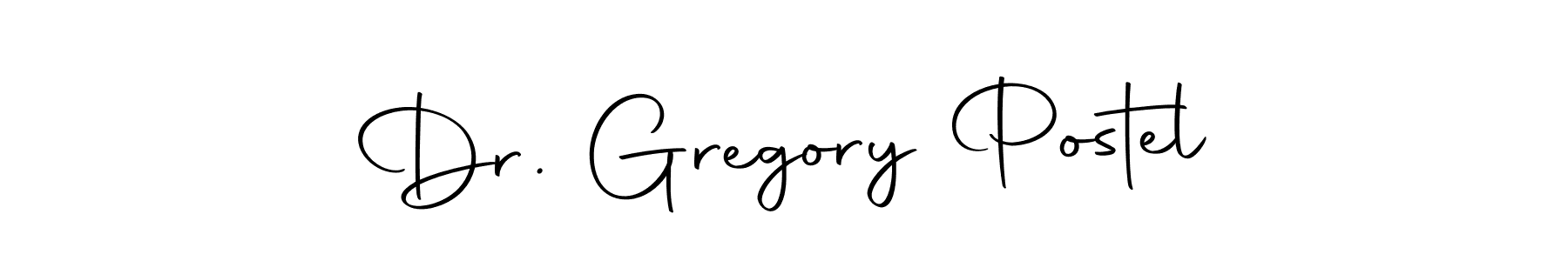 Design your own signature with our free online signature maker. With this signature software, you can create a handwritten (Autography-DOLnW) signature for name Dr. Gregory Postel. Dr. Gregory Postel signature style 10 images and pictures png