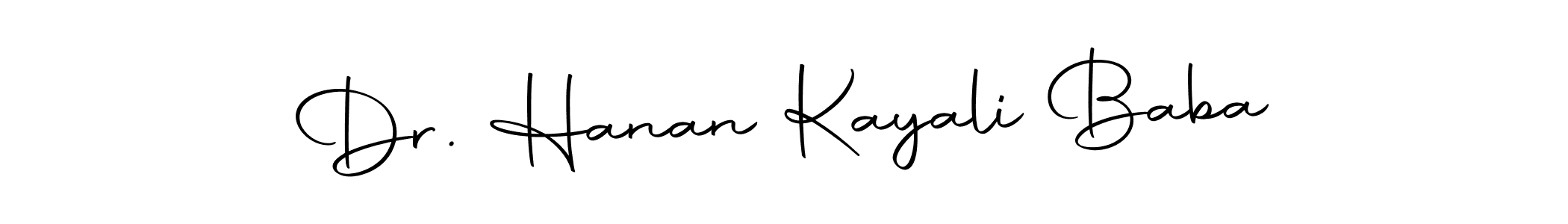 Make a beautiful signature design for name Dr. Hanan Kayali Baba. Use this online signature maker to create a handwritten signature for free. Dr. Hanan Kayali Baba signature style 10 images and pictures png