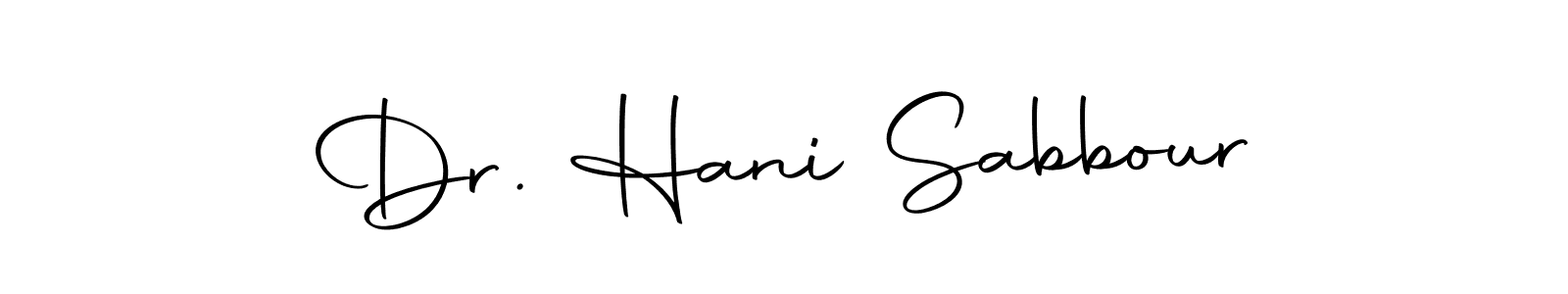 Design your own signature with our free online signature maker. With this signature software, you can create a handwritten (Autography-DOLnW) signature for name Dr. Hani Sabbour. Dr. Hani Sabbour signature style 10 images and pictures png