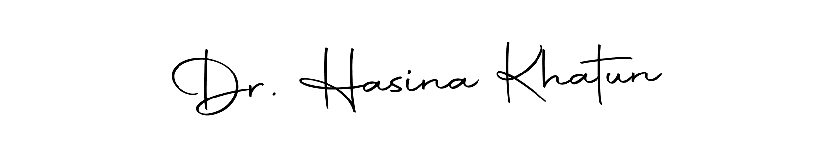 Design your own signature with our free online signature maker. With this signature software, you can create a handwritten (Autography-DOLnW) signature for name Dr. Hasina Khatun. Dr. Hasina Khatun signature style 10 images and pictures png