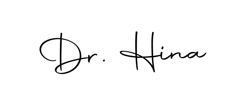 The best way (Autography-DOLnW) to make a short signature is to pick only two or three words in your name. The name Dr. Hina include a total of six letters. For converting this name. Dr. Hina signature style 10 images and pictures png