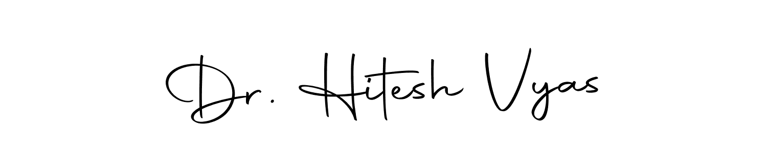 Use a signature maker to create a handwritten signature online. With this signature software, you can design (Autography-DOLnW) your own signature for name Dr. Hitesh Vyas. Dr. Hitesh Vyas signature style 10 images and pictures png