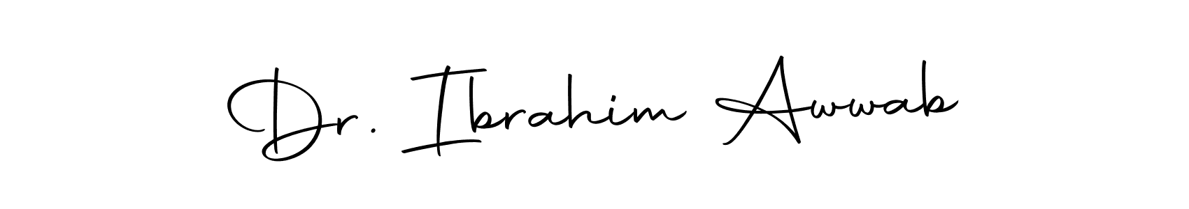 This is the best signature style for the Dr. Ibrahim Awwab name. Also you like these signature font (Autography-DOLnW). Mix name signature. Dr. Ibrahim Awwab signature style 10 images and pictures png