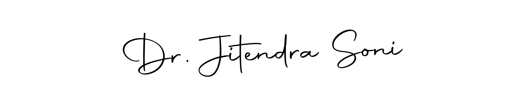 How to make Dr. Jitendra Soni name signature. Use Autography-DOLnW style for creating short signs online. This is the latest handwritten sign. Dr. Jitendra Soni signature style 10 images and pictures png