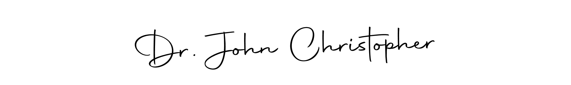 Create a beautiful signature design for name Dr. John Christopher. With this signature (Autography-DOLnW) fonts, you can make a handwritten signature for free. Dr. John Christopher signature style 10 images and pictures png