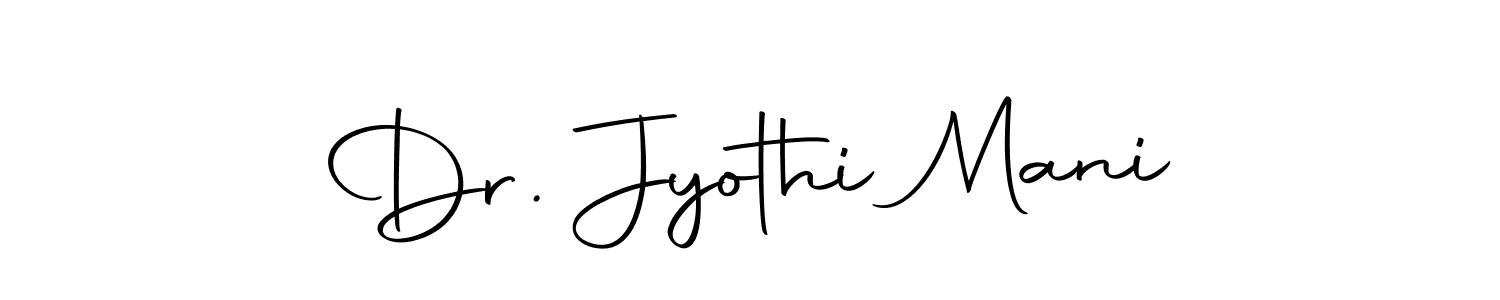 How to make Dr. Jyothi Mani signature? Autography-DOLnW is a professional autograph style. Create handwritten signature for Dr. Jyothi Mani name. Dr. Jyothi Mani signature style 10 images and pictures png