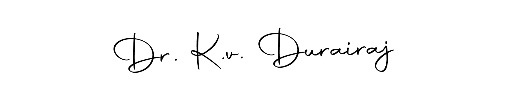 Autography-DOLnW is a professional signature style that is perfect for those who want to add a touch of class to their signature. It is also a great choice for those who want to make their signature more unique. Get Dr. K.v. Durairaj name to fancy signature for free. Dr. K.v. Durairaj signature style 10 images and pictures png