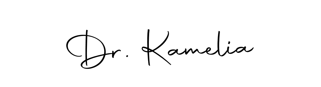 You should practise on your own different ways (Autography-DOLnW) to write your name (Dr. Kamelia) in signature. don't let someone else do it for you. Dr. Kamelia signature style 10 images and pictures png