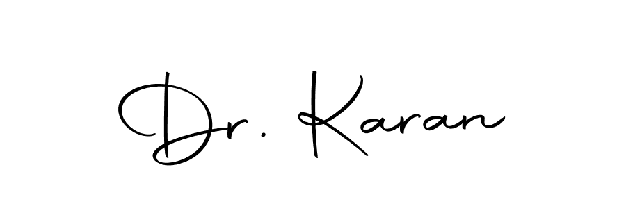 The best way (Autography-DOLnW) to make a short signature is to pick only two or three words in your name. The name Dr. Karan include a total of six letters. For converting this name. Dr. Karan signature style 10 images and pictures png