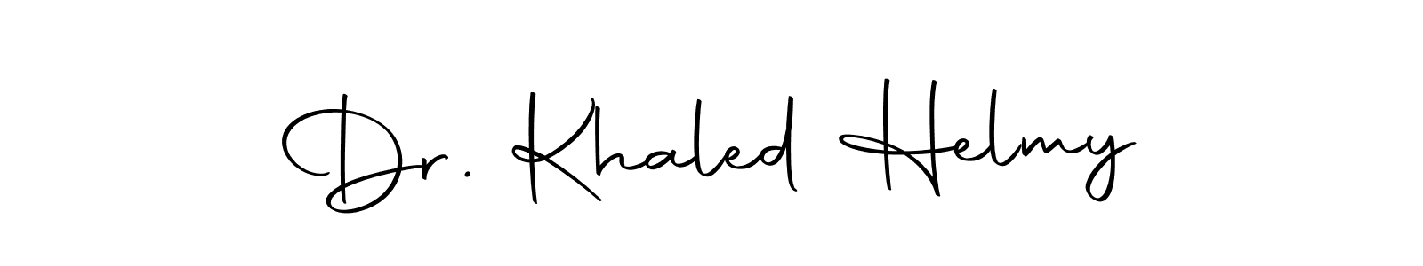 Use a signature maker to create a handwritten signature online. With this signature software, you can design (Autography-DOLnW) your own signature for name Dr. Khaled Helmy. Dr. Khaled Helmy signature style 10 images and pictures png