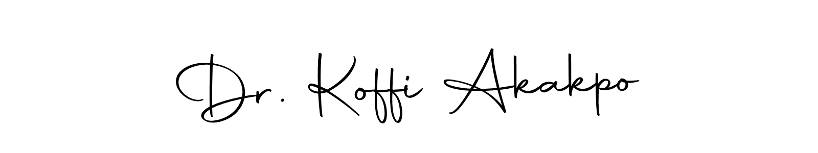 The best way (Autography-DOLnW) to make a short signature is to pick only two or three words in your name. The name Dr. Koffi Akakpo include a total of six letters. For converting this name. Dr. Koffi Akakpo signature style 10 images and pictures png