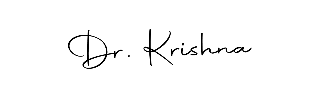 Make a beautiful signature design for name Dr. Krishna. With this signature (Autography-DOLnW) style, you can create a handwritten signature for free. Dr. Krishna signature style 10 images and pictures png