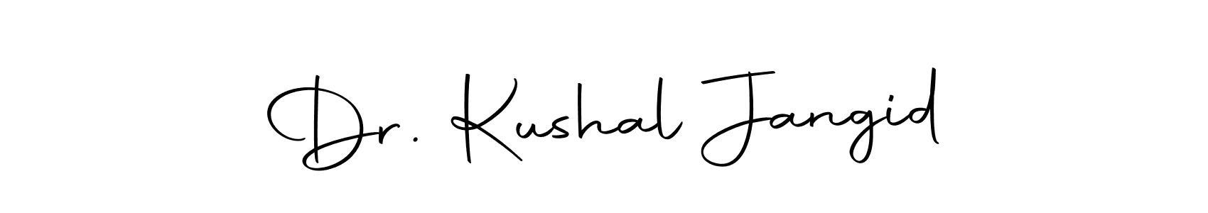 Use a signature maker to create a handwritten signature online. With this signature software, you can design (Autography-DOLnW) your own signature for name Dr. Kushal Jangid. Dr. Kushal Jangid signature style 10 images and pictures png