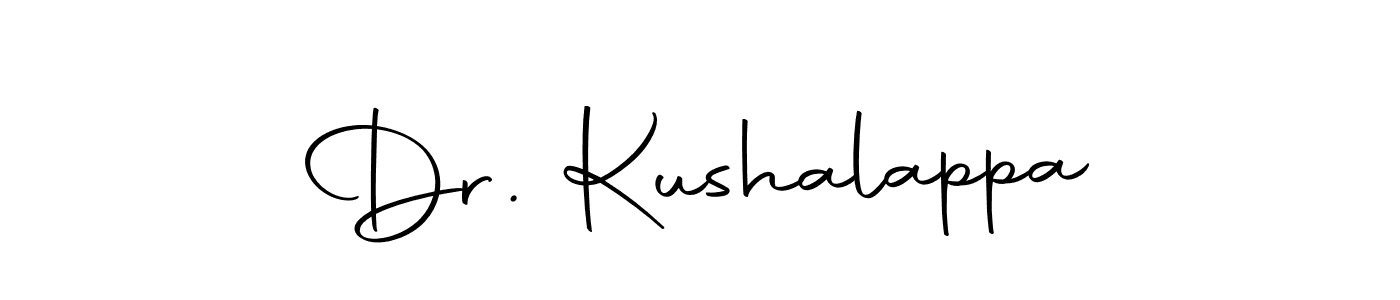 How to make Dr. Kushalappa name signature. Use Autography-DOLnW style for creating short signs online. This is the latest handwritten sign. Dr. Kushalappa signature style 10 images and pictures png