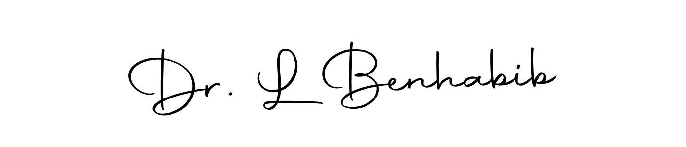 How to Draw Dr. L Benhabib signature style? Autography-DOLnW is a latest design signature styles for name Dr. L Benhabib. Dr. L Benhabib signature style 10 images and pictures png