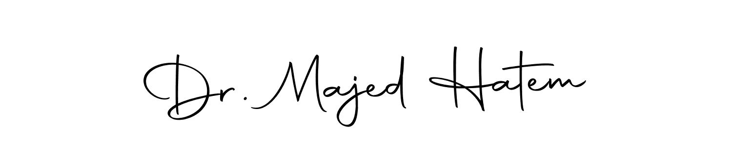 How to make Dr. Majed Hatem name signature. Use Autography-DOLnW style for creating short signs online. This is the latest handwritten sign. Dr. Majed Hatem signature style 10 images and pictures png