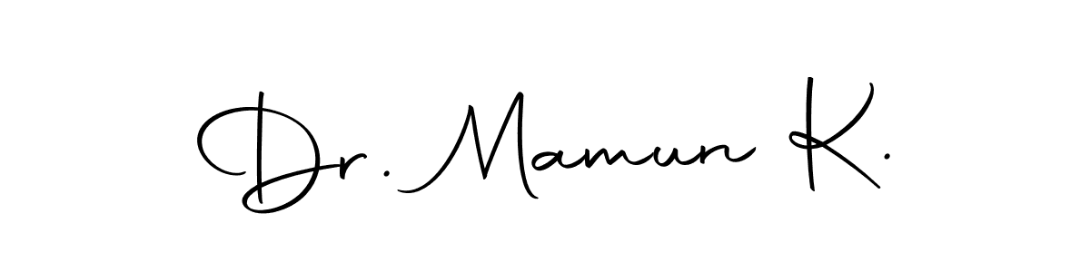 Make a short Dr. Mamun K. signature style. Manage your documents anywhere anytime using Autography-DOLnW. Create and add eSignatures, submit forms, share and send files easily. Dr. Mamun K. signature style 10 images and pictures png