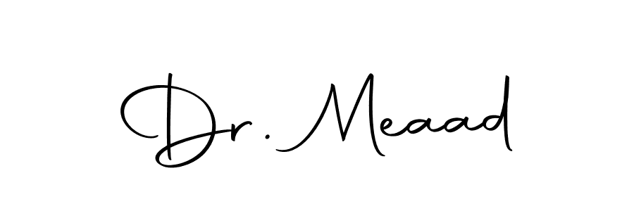 How to make Dr. Meaad name signature. Use Autography-DOLnW style for creating short signs online. This is the latest handwritten sign. Dr. Meaad signature style 10 images and pictures png