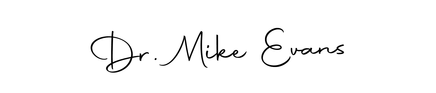 How to make Dr. Mike Evans name signature. Use Autography-DOLnW style for creating short signs online. This is the latest handwritten sign. Dr. Mike Evans signature style 10 images and pictures png