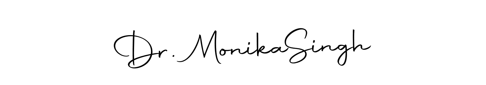 You can use this online signature creator to create a handwritten signature for the name Dr. Monika  Singh. This is the best online autograph maker. Dr. Monika  Singh signature style 10 images and pictures png