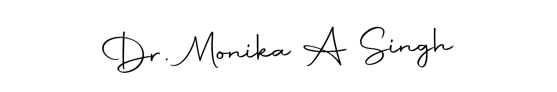 Autography-DOLnW is a professional signature style that is perfect for those who want to add a touch of class to their signature. It is also a great choice for those who want to make their signature more unique. Get Dr. Monika A Singh name to fancy signature for free. Dr. Monika A Singh signature style 10 images and pictures png
