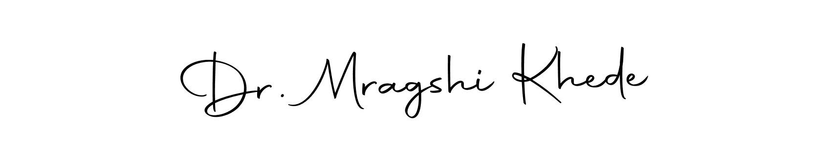 Design your own signature with our free online signature maker. With this signature software, you can create a handwritten (Autography-DOLnW) signature for name Dr. Mragshi Khede. Dr. Mragshi Khede signature style 10 images and pictures png