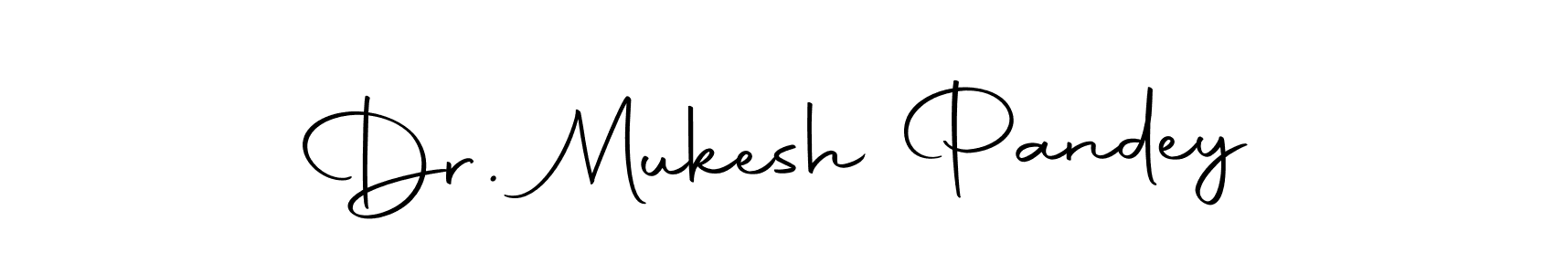 How to make Dr. Mukesh Pandey name signature. Use Autography-DOLnW style for creating short signs online. This is the latest handwritten sign. Dr. Mukesh Pandey signature style 10 images and pictures png