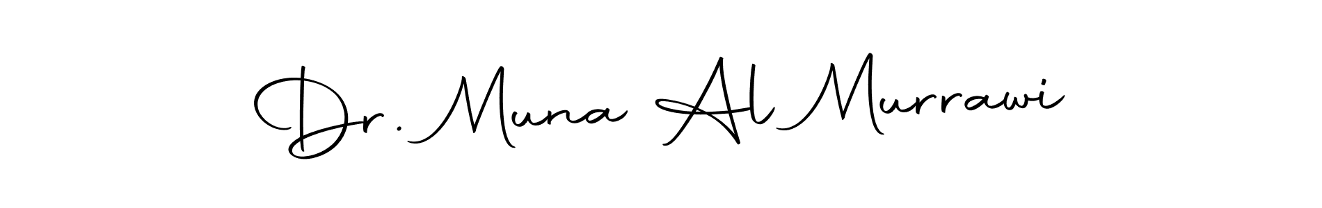 The best way (Autography-DOLnW) to make a short signature is to pick only two or three words in your name. The name Dr. Muna Al Murrawi include a total of six letters. For converting this name. Dr. Muna Al Murrawi signature style 10 images and pictures png