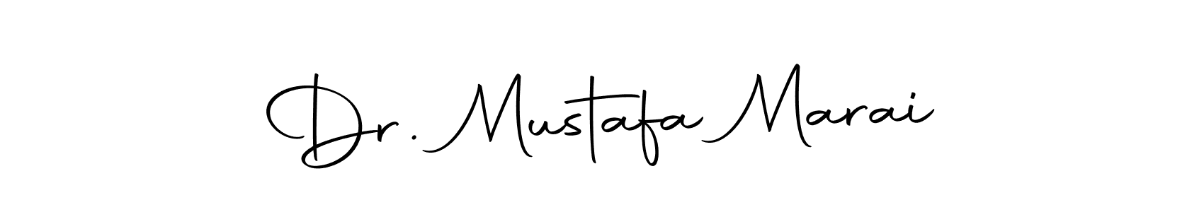 How to make Dr. Mustafa Marai name signature. Use Autography-DOLnW style for creating short signs online. This is the latest handwritten sign. Dr. Mustafa Marai signature style 10 images and pictures png
