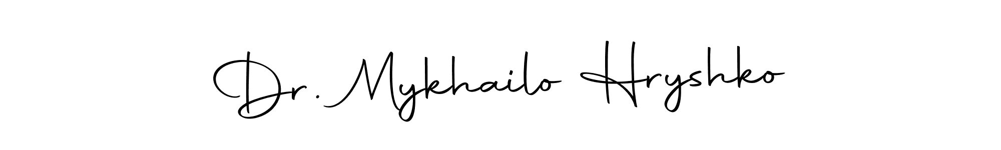 Make a beautiful signature design for name Dr. Mykhailo Hryshko. With this signature (Autography-DOLnW) style, you can create a handwritten signature for free. Dr. Mykhailo Hryshko signature style 10 images and pictures png