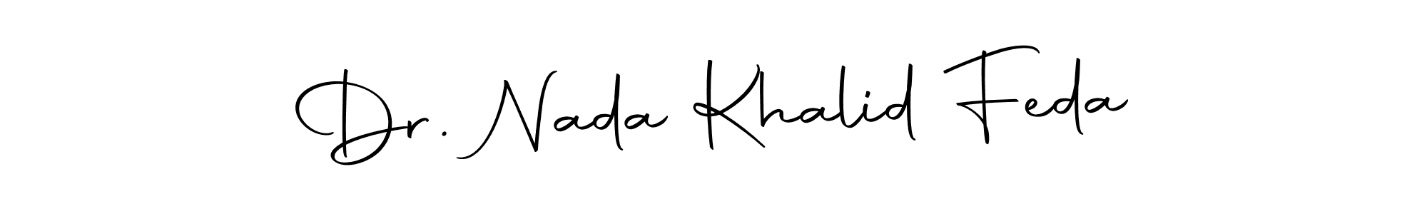 It looks lik you need a new signature style for name Dr. Nada Khalid Feda. Design unique handwritten (Autography-DOLnW) signature with our free signature maker in just a few clicks. Dr. Nada Khalid Feda signature style 10 images and pictures png