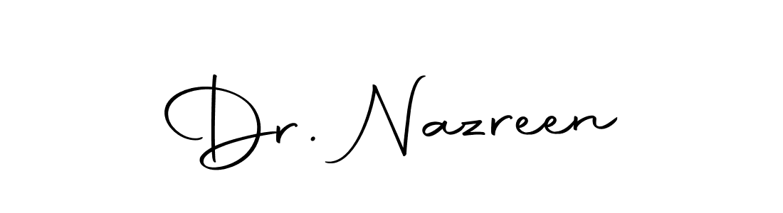 Make a beautiful signature design for name Dr. Nazreen. Use this online signature maker to create a handwritten signature for free. Dr. Nazreen signature style 10 images and pictures png