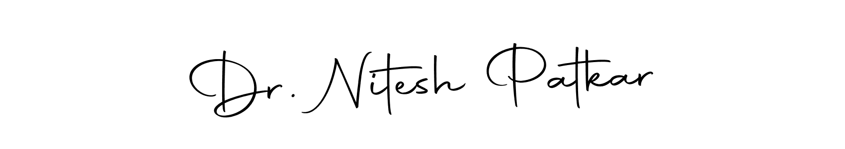 Use a signature maker to create a handwritten signature online. With this signature software, you can design (Autography-DOLnW) your own signature for name Dr. Nitesh Patkar. Dr. Nitesh Patkar signature style 10 images and pictures png