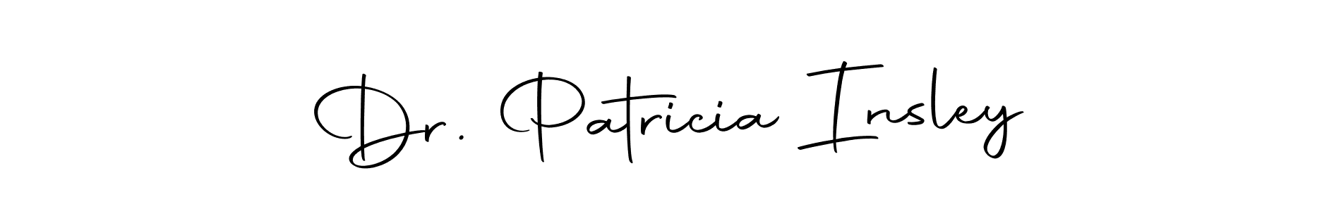 Make a beautiful signature design for name Dr. Patricia Insley. Use this online signature maker to create a handwritten signature for free. Dr. Patricia Insley signature style 10 images and pictures png