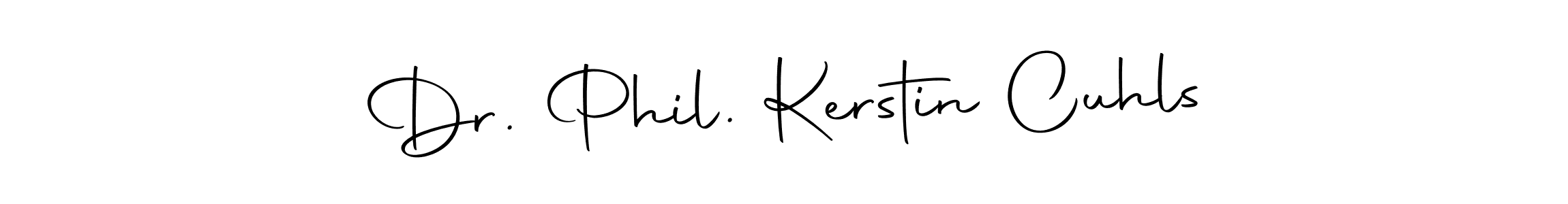 Design your own signature with our free online signature maker. With this signature software, you can create a handwritten (Autography-DOLnW) signature for name Dr. Phil. Kerstin Cuhls. Dr. Phil. Kerstin Cuhls signature style 10 images and pictures png