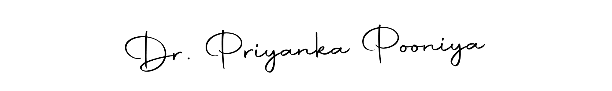 Make a beautiful signature design for name Dr. Priyanka Pooniya. With this signature (Autography-DOLnW) style, you can create a handwritten signature for free. Dr. Priyanka Pooniya signature style 10 images and pictures png