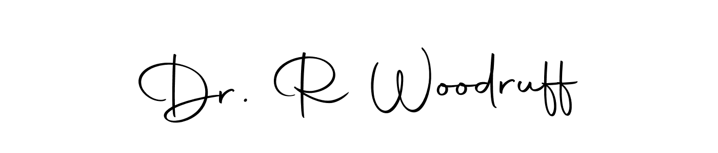 Make a beautiful signature design for name Dr. R Woodruff. With this signature (Autography-DOLnW) style, you can create a handwritten signature for free. Dr. R Woodruff signature style 10 images and pictures png