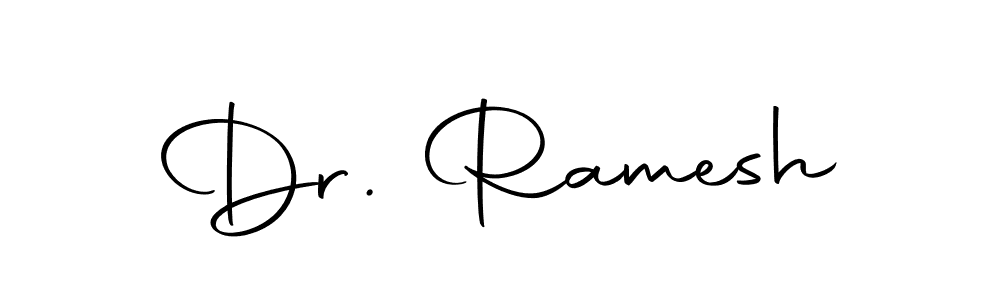 The best way (Autography-DOLnW) to make a short signature is to pick only two or three words in your name. The name Dr. Ramesh include a total of six letters. For converting this name. Dr. Ramesh signature style 10 images and pictures png