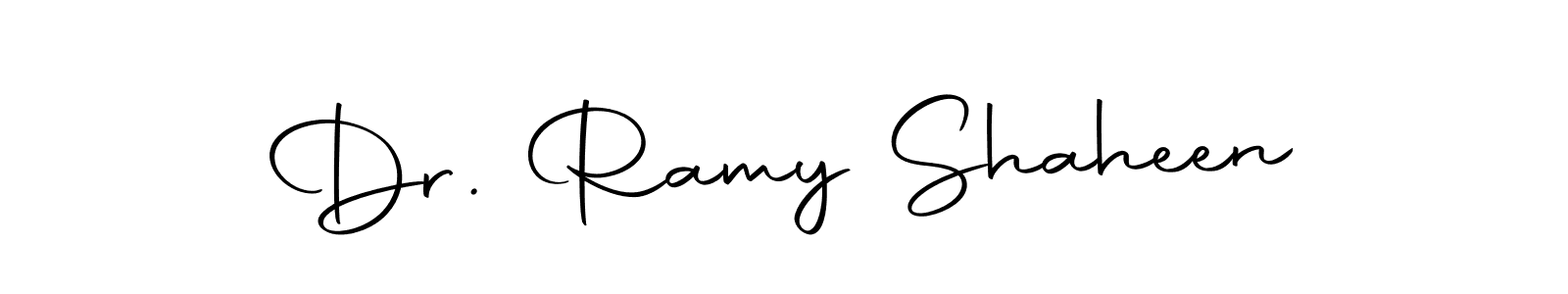 Create a beautiful signature design for name Dr. Ramy Shaheen. With this signature (Autography-DOLnW) fonts, you can make a handwritten signature for free. Dr. Ramy Shaheen signature style 10 images and pictures png
