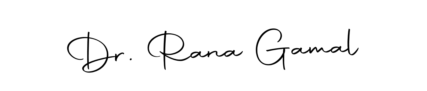 Use a signature maker to create a handwritten signature online. With this signature software, you can design (Autography-DOLnW) your own signature for name Dr. Rana Gamal. Dr. Rana Gamal signature style 10 images and pictures png