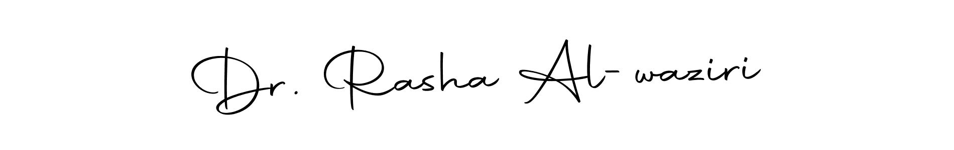 How to make Dr. Rasha Al-waziri signature? Autography-DOLnW is a professional autograph style. Create handwritten signature for Dr. Rasha Al-waziri name. Dr. Rasha Al-waziri signature style 10 images and pictures png